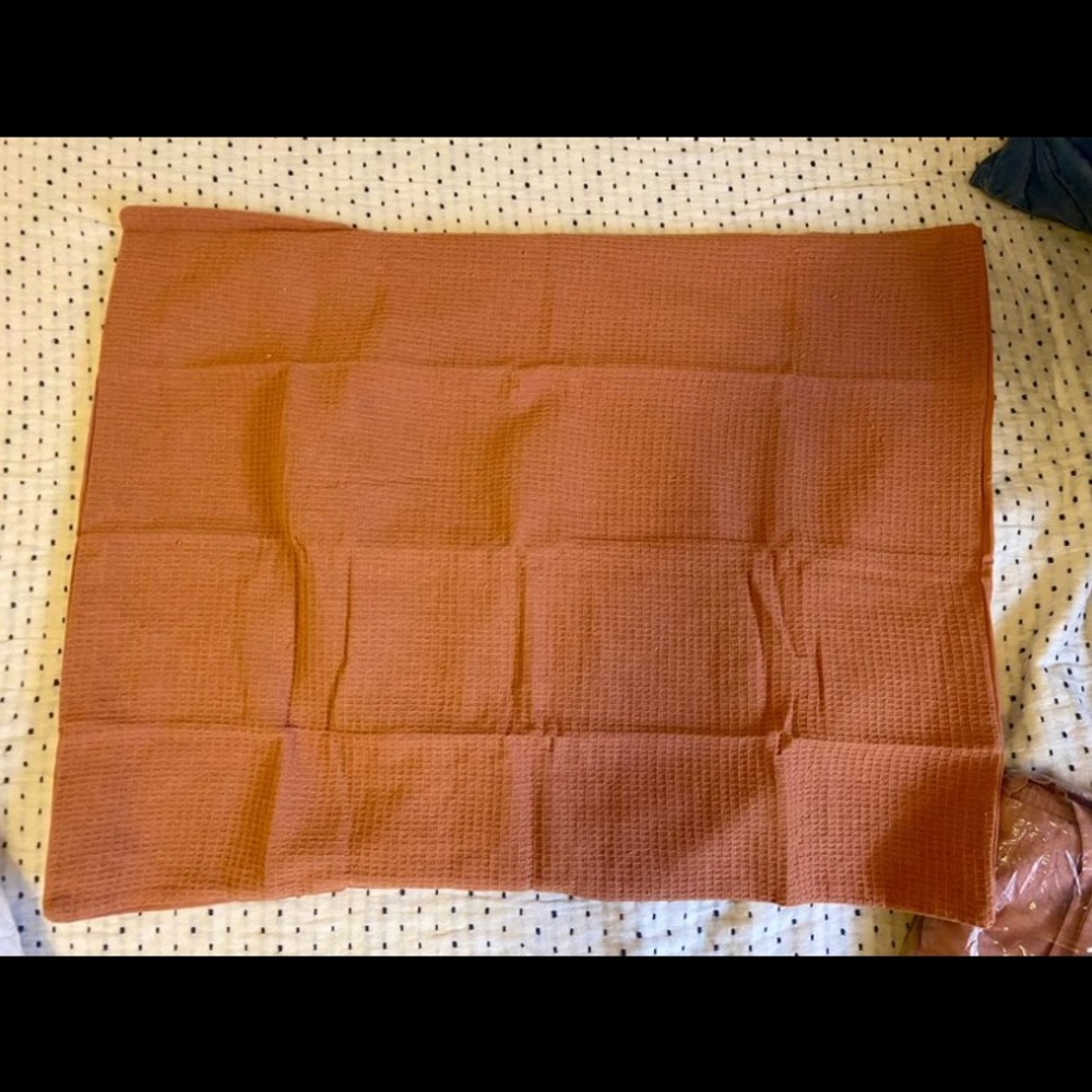 Urban Outfitters Terra Cotta Pillow Shams, Set of 2